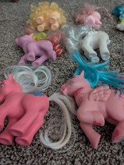 My Little Pony Vintage Hasbro Lot of 18 G1 1980s Unicorn Ponies Hong Kong READ