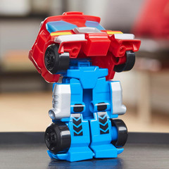 Transformers Playskool Heroes Rescue Bots Academy Team Optimus Prime, 4.5-Inch
