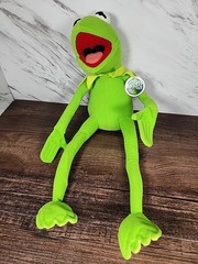 Vintage Kermit the Frog Nanco Plush Posable Bendable Muppets Jim Henson 16″ Long