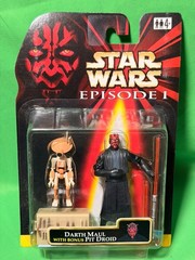 Star Wars Episode 1 Darth Maul with Bonus Pit Droid Tan Exclusive RARE