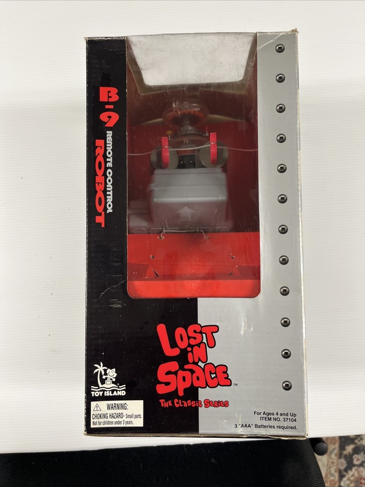 LOST IN SPACE ROBOT THE CLASSIC SERIES 10″ B-9 REMOTE CONTROL 1998 TOY ISLAND