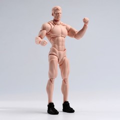 US Wind Toys 1/12 Pale Skin Flexible Man Jointed 6″ Male Action Figure Head Body