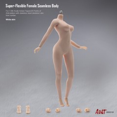 1:6 Pale Skin Large Bust Breast Flexible Female Seamless Body Figure Body Model