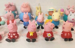 Lot Of 40 Peppa Pig Figures Accessories Helicopter TV Table Grill Tent Playgound