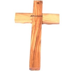 1 X Med. size wooden Cross from Bethlehem – Olive wood (16cm or 6.4 inches)