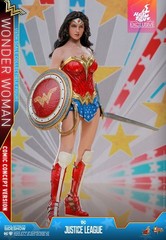 Hot Toys 1/6 Mms506 Justice League Wonder Woman Comic Concept Action Figure