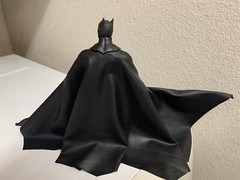 batman mezco one12 custom wired drape leather cape 1:12 NOT FIGURE