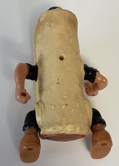 Vintage 1988 Mattel FOOD FIGHTERS 6 Loose Figures Much Wear No Accessories As-Is