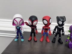 7 Marvel Spidey and His Amazing Friends 4″ Figurines Lot