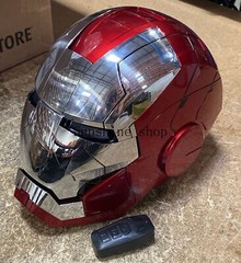 AUTOKING Iron Man MK5 1:1 Helmet Wearable Voice Control Cosplay Prop Opened US