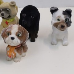 Puppy In My Pocket Dog Figure Lot MEG Mini Toy Figures Collectible Set 9