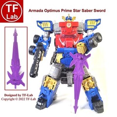 Star Saber Sword Upgrade Kit for Transformers Legacy Armada Optimus Prime