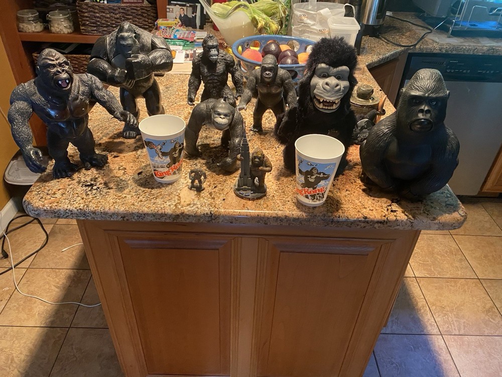 Awesome King Kong Figure Battery Operated Toy Works Collection Lot