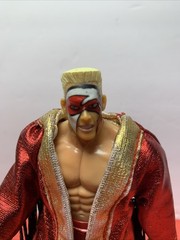 1999 WCW Evolution Of Sting Figure with Red & Gold Robe Red White & Black Face