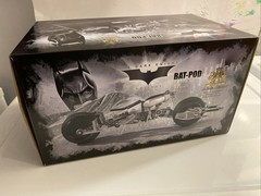 The Dark Knight Batman Noble Collection Bat-Pod Motorcycle Complete In Box