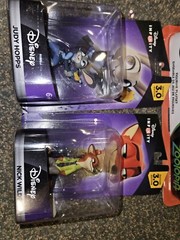 Disney Zootopia Six Figures W/ 2 Seperate Nick & Judy. 3 Packs Total Never Used