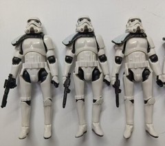 lot of 5 Hasbro Star Wars Stormtroopers action figure w gun 3.75″