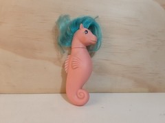 Vintage G1 My Little Pony Wavedancer Sea Pony 1984 Hasbro Pink Blue Hair
