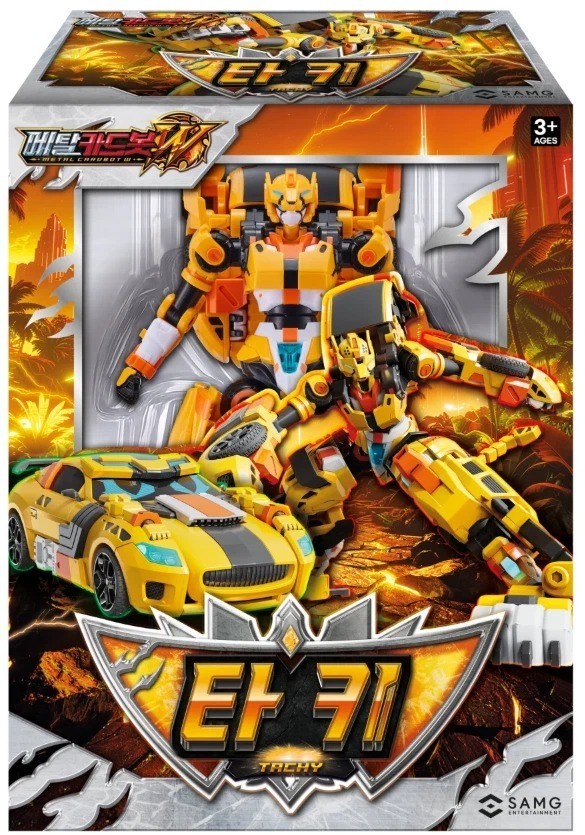 Metal Cardbot W Tachy Transforming Robot Car Toy SAMG Korean Action Figure