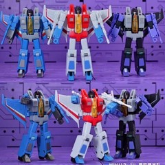 IN STOCK Galaxy Toys Starscream Skywarp Thundercracker Mini 12-14 Figure 8CM