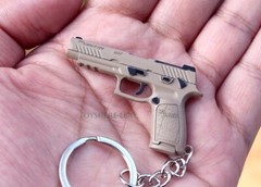 mini gun P320 M17 US ARMY full metal keychain toy gift 5cm
