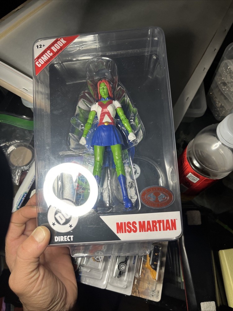 McFarlane Toys DC Direct Page Punchers Miss Martian Red Platinum Edition 7-Inch