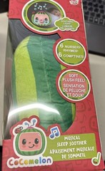 CoComelon Musical Sleep Soother Nursery Rhymes Plush Watermelon Toy WOW! Stuff