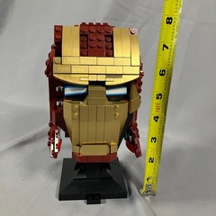LEGO Iron Man Helmet Display Bust Red Gold Missing Piece