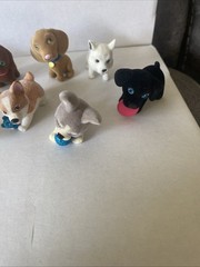 Vintage Puppy In My Pocket Flocked Dog Figures Lot Of 11