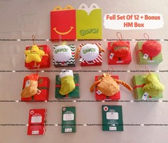 McDonalds Toys AU 2025 Christmas Grinch Ornament &Card Full Set Of 12 Collection
