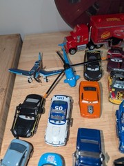 Disney Pixar Cars Die-Cast Model Lot of 34 + 11 Plastic + Carrying Case Mattel