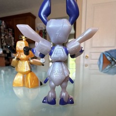 Vintage Takara Medabots Lot Of 2 Figures Rokusho & Metabee – 2001