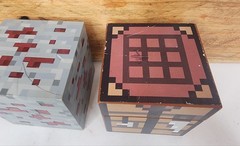 Lot of 8 Minecraft Figures Mattel Plus 3 Accessories Ore And Chest Puzzle