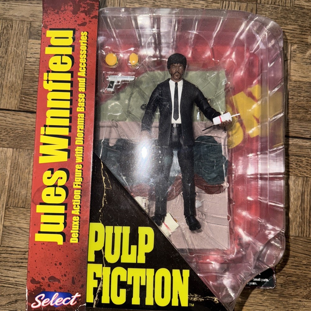 Pulp Fiction Jules Winnfield NIB Action Figure 2017 Miramax Diamond Select Toys