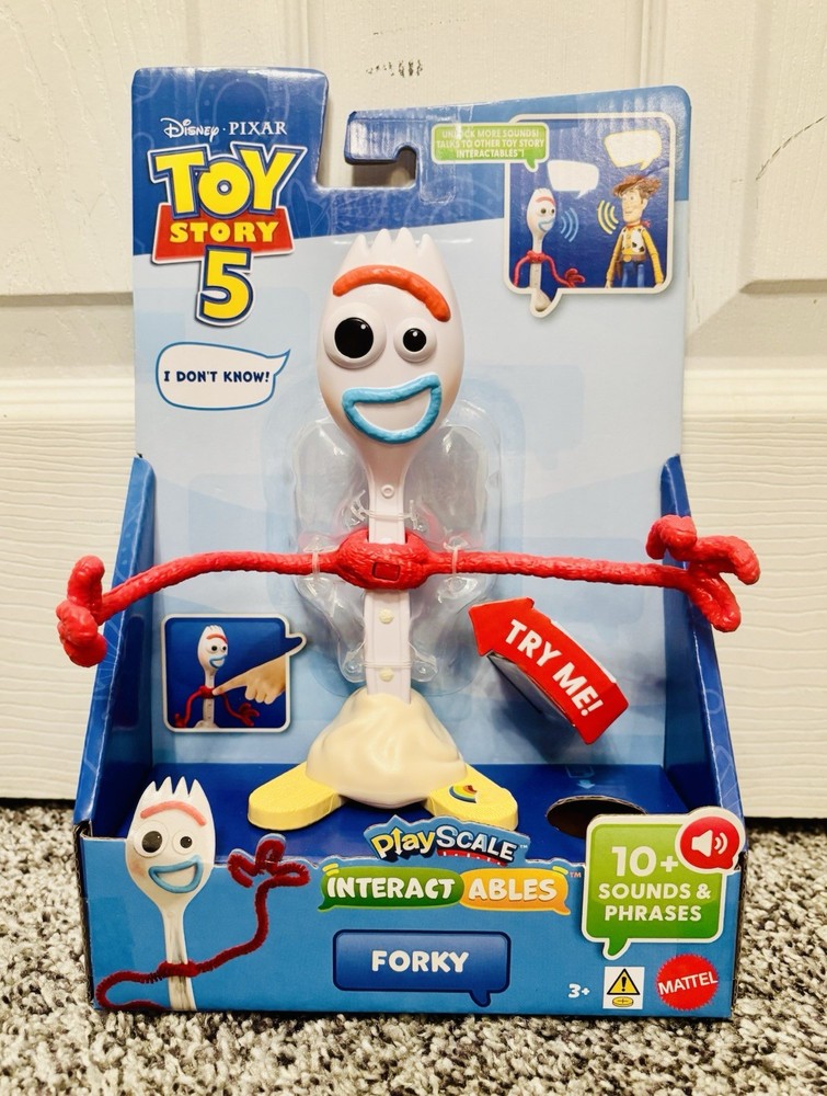 Forky Toy Story 5 PlayScale Interactables Action Figure w/ Sound Mattel 2026
