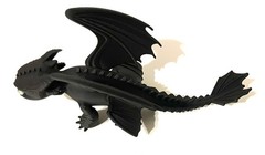 Toothless — How To Train Your Dragon 3D Printed Figure– Glow In the Dark Eyes