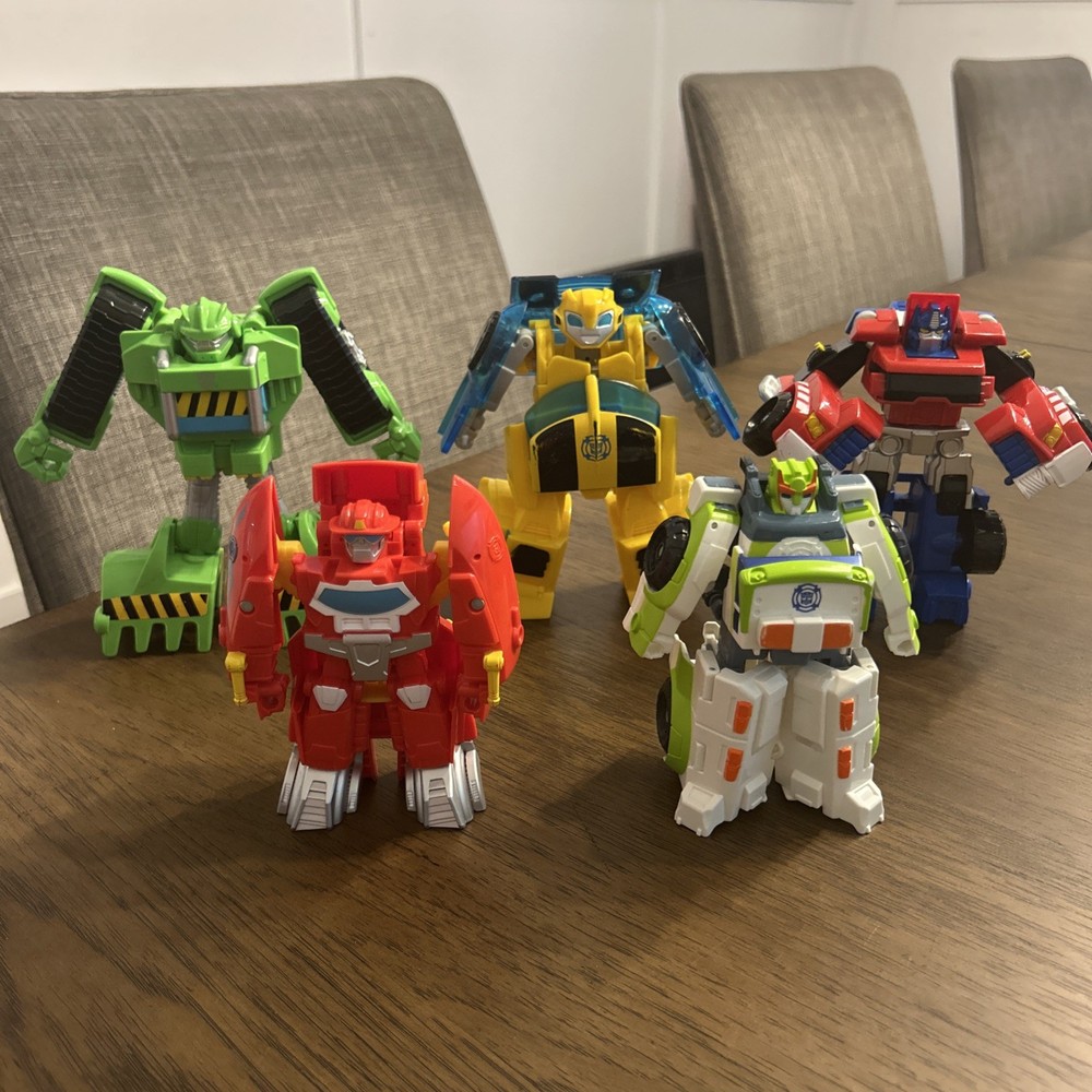 Playskool Heroes Transformers Rescue Bots Academy Lot of 5 Figures Hasbro Toys