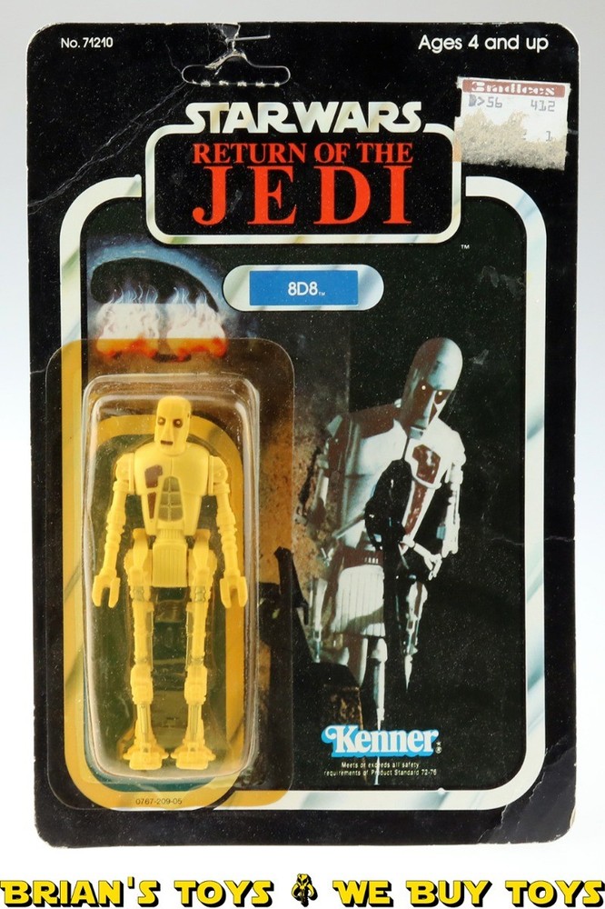 Vintage Kenner Star Wars Carded ROTJ 8D8 Action Figure C3Y (torn and stapled …