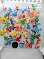 Pokemon Mini Figures Mixed Lot of 56 Miniature Toys PK China 2 Pokeballs