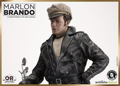Infinite Statue Marlon Brando with Bike from The Wild One 1/6 Scale Statue New