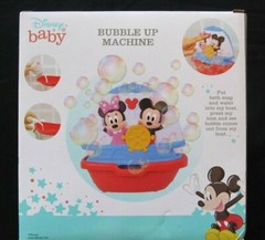 Disney Baby Mickey Mouse Clubhouse Bath Toy Bubble Maker Bubble Up Machine NEW