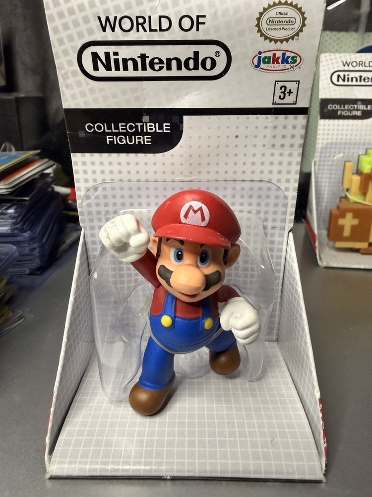 NIB 2015 2.5″ MARIO FIGURE SUPER MARIO BROS WORLD OF NINTENDO JAKKS PACIFIC