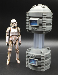 CUSTOM SCI FI POWER UNIT W/LIGHT for STAR WARS GI JOE DIORAMA 3.75 figure (C07)