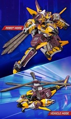 Metal Cardbot W Heavy Iron W Blue Cop W Phantom Hornet Tigun Transforming Robot