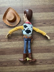 Toy Story Woody Doll Plastic Fabric Multicolor Hat Included Movie Theme