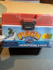 PhatMojo Fisch Collectible Micro Figure 4 Pack Red Tackle Box BRAND NEW SEALED