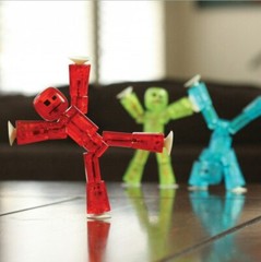 2 pcs Stikbot Animation Toy Doll with Suction Cup.