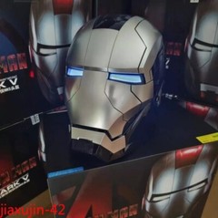 AUTOKING 1:1 Wearable JARVIS Voice Control Cosplay Iron Man MK5 Helmet Mask Gift