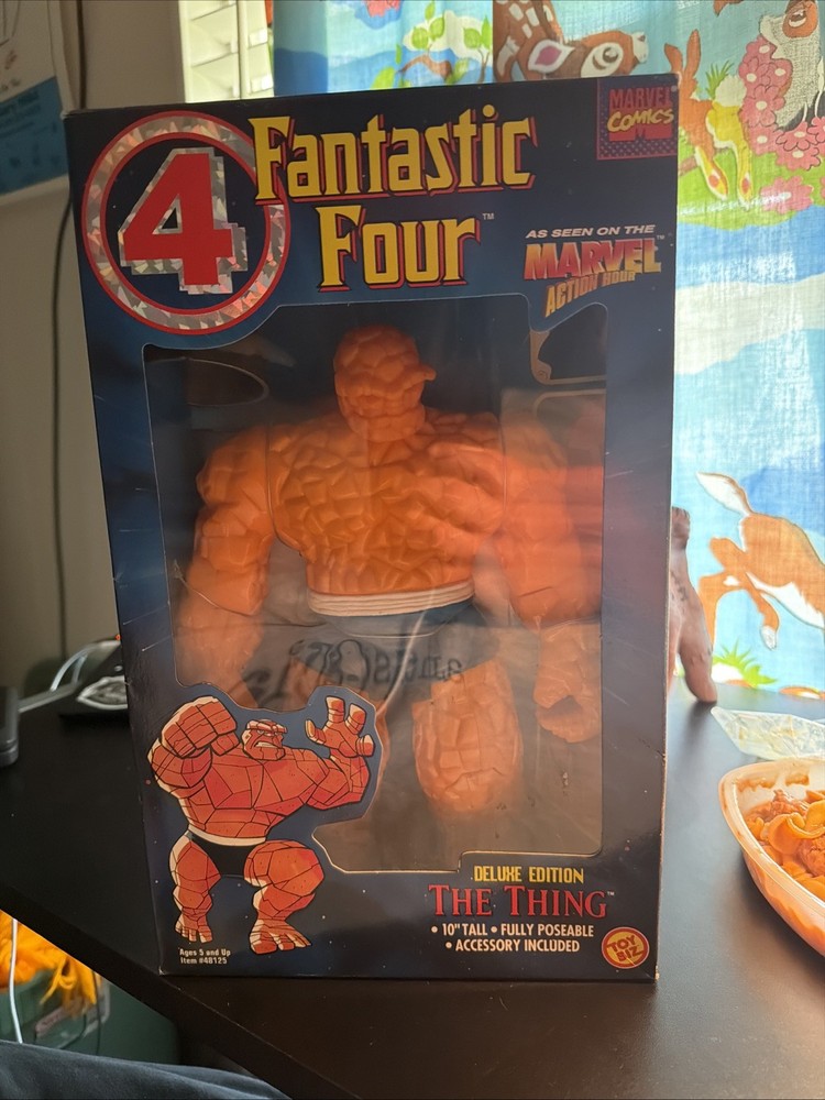 Fantastic Four The Thing 10 inch Action Figure Deluxe Edition Toy Biz 1995 NIB