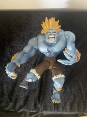 1999 Street Fighter Alpha 3 Blue Blanka Round 1 ReSaurus Action Figure